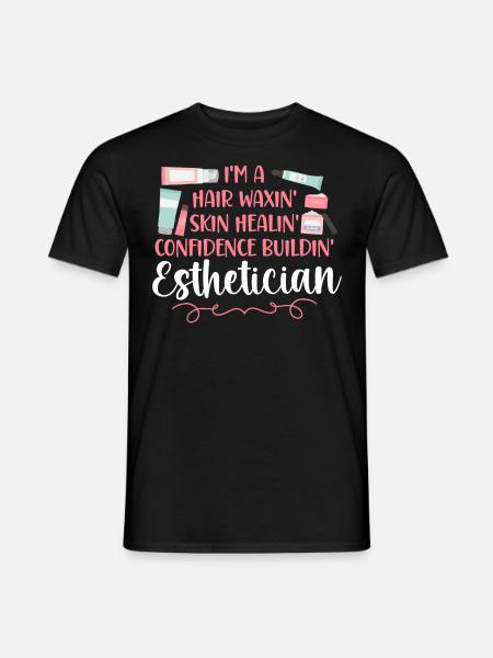 Cute Licensed Esthetician Skincare - Men's T-Shirt - black