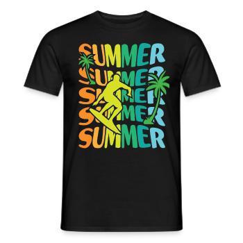 Surf - T-shirt homme - noir - Devant - AI Model Male 178 light (178cm)