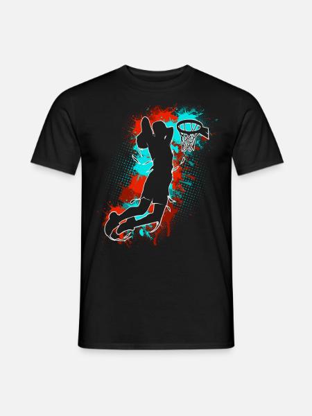 Basketball Basketballer - Männer T-Shirt - Schwarz