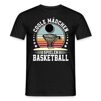 Basketball Basketballerin Frauen Basketball - Männer T-Shirt - Schwarz - Vorne - AI Model Male 178 light (178cm)