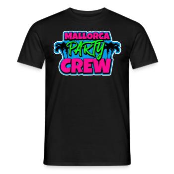 Malle Party Crew - Men's T-Shirt - black - Front - AI Model Male 178 light (178cm)