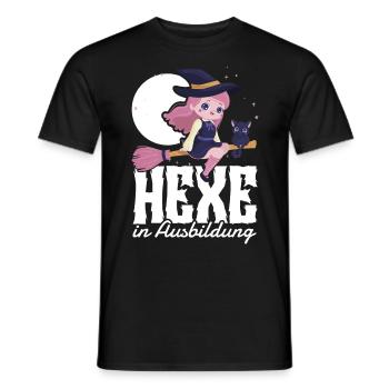 Hexe In Ausbildung - Männer T-Shirt - Schwarz - Vorne - AI Model Male 178 light (178cm)