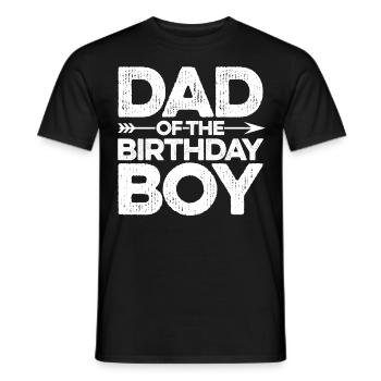 Papa du garçon d’anniversaire - T-shirt homme - noir - Devant - AI Model Male 178 light (178cm)