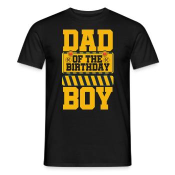 Papa du garçon d’anniversaire - T-shirt homme - noir - Devant - AI Model Male 178 light (178cm)