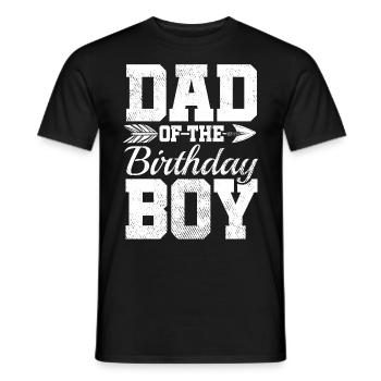 Dad Of The Birthday Boy - Männer T-Shirt - Schwarz - Vorne - AI Model Male 178 light (178cm)