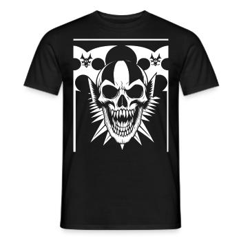 Horreur Crâne Crâne Art Crâne Gothique Heavy Metal - T-shirt homme - noir - Devant - AI Model Male 178 light (178cm)