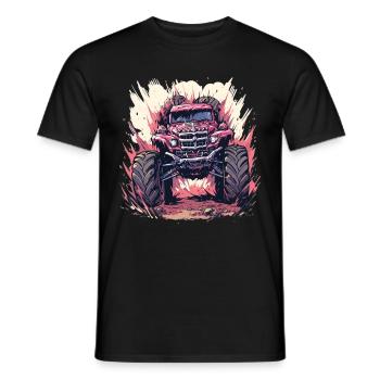 Monster truck - T-shirt homme - noir - Devant - AI Model Male 178 light (178cm)