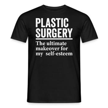 Plastic Surgery Rejuvenation Surgical - Men's T-Shirt - black - Front - AI Model Male 178 light (178cm)