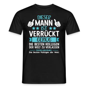 Kollege Abschied Jobwechsel Abschiedsgeschenk - Männer T-Shirt - Schwarz - Vorne - AI Model Male 178 light (178cm)