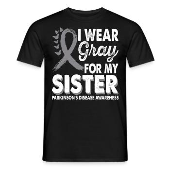 Wear gray for the month of awareness for - Men's T-Shirt - black - Front - AI Model Male 178 light (178cm)