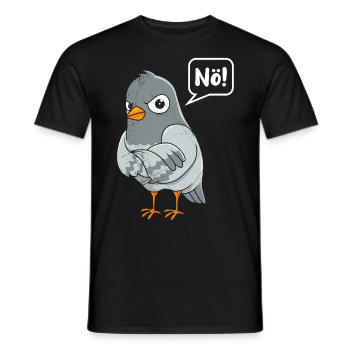 Taubenliebhaber Nö! Taubenfreunde Tauben Shirts - Männer T-Shirt - Schwarz - Vorne - AI Model Male 178 light (178cm)