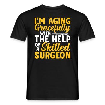 Chirurgien plasticien expérimenté - T-shirt homme - noir - Devant - AI Model Male 178 light (178cm)