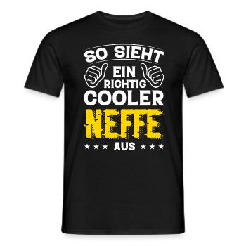 Neffe Neffe Geburtstag Neffe Sprüche Bester Neffe - Männer T-Shirt - Schwarz - Vorne - AI Model Male 178 light (178cm)