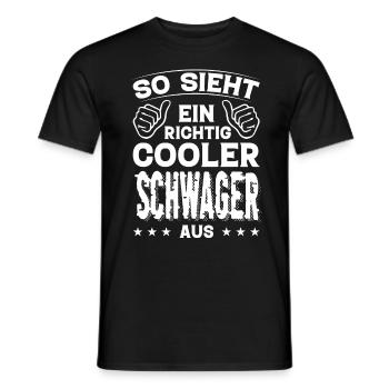 Schwager Schwager Geburtstag Schwager Sprüche - Männer T-Shirt - Schwarz - Vorne - AI Model Male 178 light (178cm)