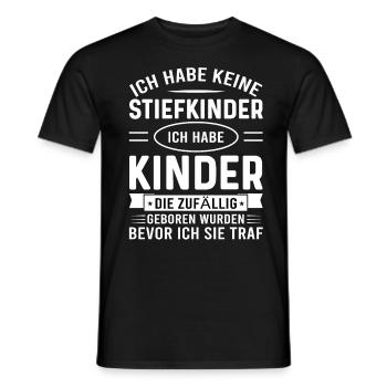 Stiefvater Stiefvater Geburtstag Stiefvater - Männer T-Shirt - Schwarz - Vorne - AI Model Male 178 light (178cm)