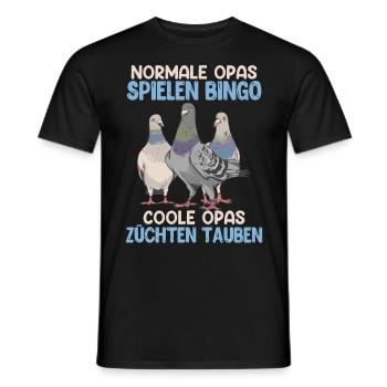 Opas Normale Opas spielen Bingo coole Opas - Männer T-Shirt - Schwarz - Vorne - AI Model Male 178 light (178cm)