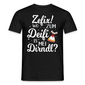 Volksfest Oktober Volksfest Sprüche - Männer T-Shirt - Schwarz - Vorne - AI Model Male 178 light (178cm)