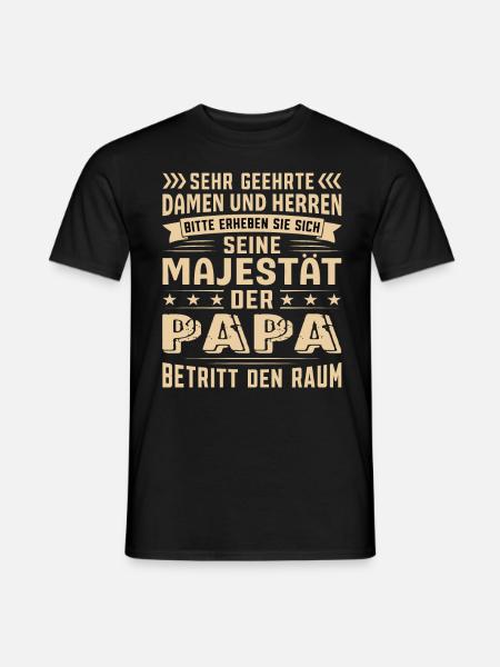 Papa Geburtstag Papa Sprüche Papa Geschenke - Männer T-Shirt - Schwarz
