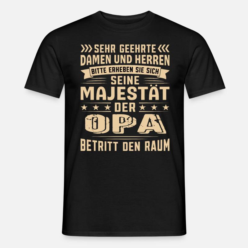 Opa Geburtstag Opa Sprüche Opa Geschenke - Männer T-Shirt - Schwarz