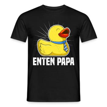Enten Papa Entenliebhaber Entenhalter Ducks - Männer T-Shirt - Schwarz - Vorne - AI Model Male 178 light (178cm)