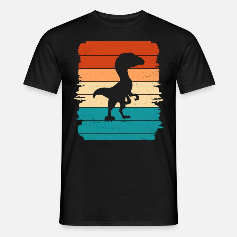 Dino - Männer T-Shirt - Schwarz