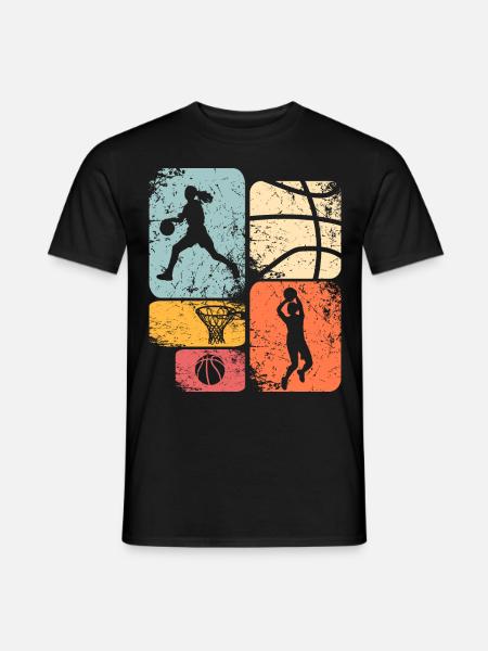 Basket-ball Basketteur Basketteur féminin - T-shirt homme - noir