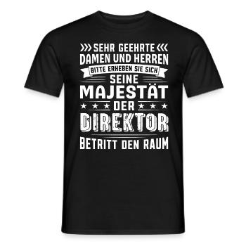 Direktor Geburtstag Direktor Sprüche Direktor - Männer T-Shirt - Schwarz - Vorne - AI Model Male 178 light (178cm)