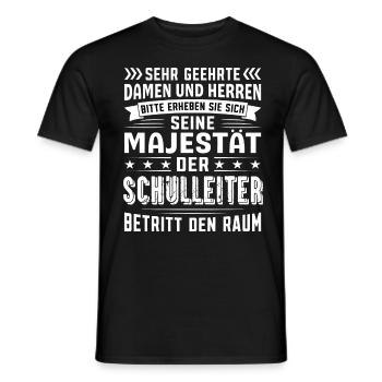 Schulleiter Geburtstag Schulleiter Sprüche - Männer T-Shirt - Schwarz - Vorne - AI Model Male 178 light (178cm)