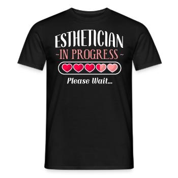 Cute Licensed Esthetician Skincare - Männer T-Shirt - Schwarz - Vorne - AI Model Male 178 light (178cm)