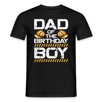 Dad Of The Birthday Boy - Men's T-Shirt - black - Front - AI Model Male 178 light (178cm)