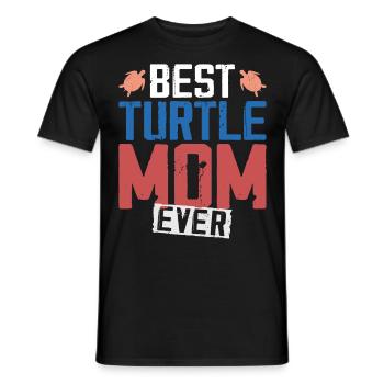 Sea Turtle Tortoise Mom Best - Men's T-Shirt - black - Front - AI Model Male 178 light (178cm)