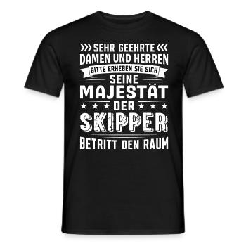 Skipper Geburtstag Skipper Sprüche Skipper - Männer T-Shirt - Schwarz - Vorne - AI Model Male 178 light (178cm)