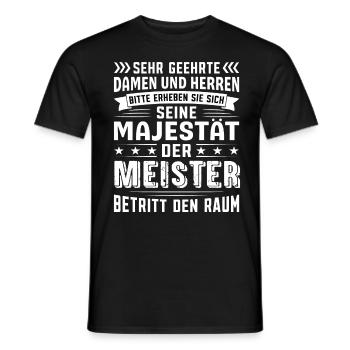 Meister Geburtstag Meister Sprüche Meister - Männer T-Shirt - Schwarz - Vorne - AI Model Male 178 light (178cm)