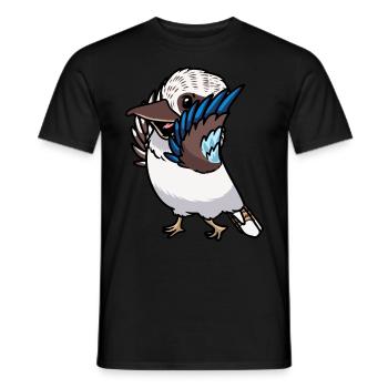 Lachender Hans Vogel Jägerliest Kawaii Emoticon - Männer T-Shirt - Schwarz - Vorne - AI Model Male 178 light (178cm)
