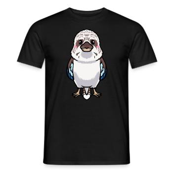 Lachender Hans Vogel Jägerliest Kawaii Emoticon - Männer T-Shirt - Schwarz - Vorne - AI Model Male 178 light (178cm)
