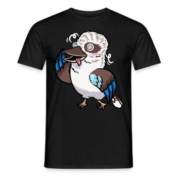 Lachender Hans Vogel Jägerliest Kawaii Emoticon - Männer T-Shirt - Schwarz - Vorne - AI Model Male 178 light (178cm)