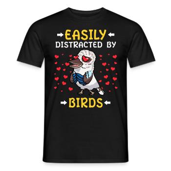 Laughing Hans Vogel Jägerliest - T-shirt homme - noir - Devant - AI Model Male 178 light (178cm)
