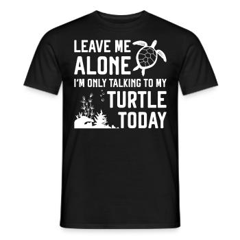 Tortue de mer Laissez-moi tranquille - T-shirt homme - noir - Devant - AI Model Male 178 light (178cm)
