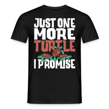 Tortue de tortue de mer juste une tortue de plus - T-shirt homme - noir - Devant - AI Model Male 178 light (178cm)