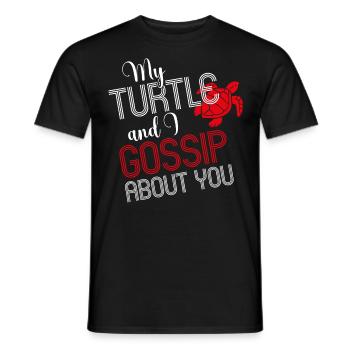 Tortue de mer Tortue Ma Tortue et - T-shirt homme - noir - Devant - AI Model Male 178 light (178cm)