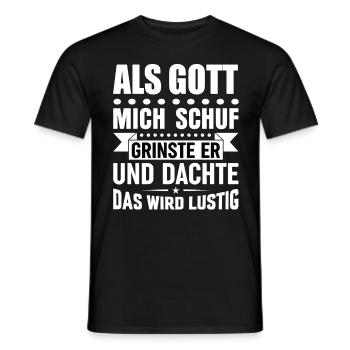 Lustige Sprüche - Männer T-Shirt - Schwarz - Vorne - AI Model Male 178 light (178cm)