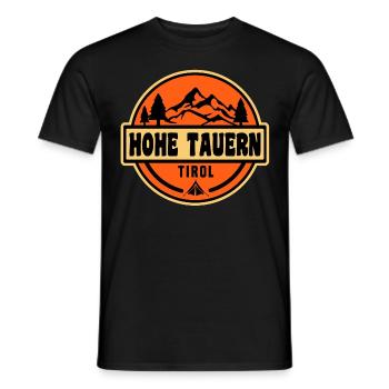 Hohe Tauern - Männer T-Shirt - Schwarz - Vorne - AI Model Male 178 light (178cm)