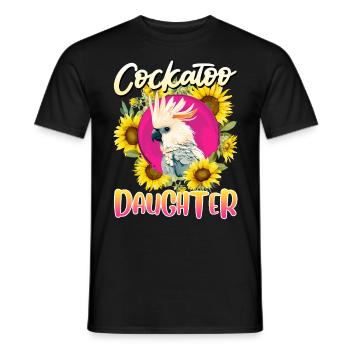 Kakadu Daughter Cockatoo Daughter Girl - Men's T-Shirt - black - Front - AI Model Male 178 light (178cm)