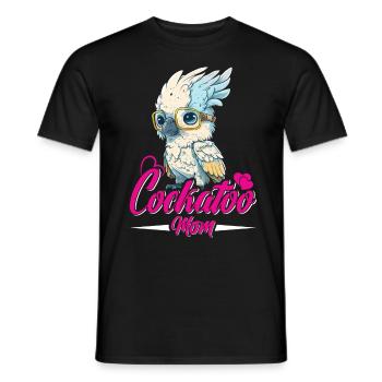 Cacatoès Maman Oiseau Amant Perroquet Femmes - T-shirt homme - noir - Devant - AI Model Male 178 light (178cm)
