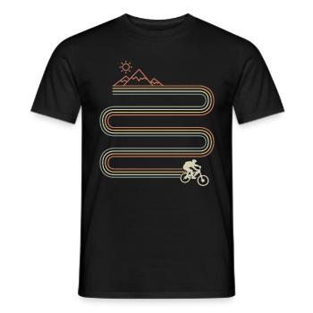 Retro MTB Mountain Bike - T-shirt homme - noir - Devant - AI Model Male 178 light (178cm)