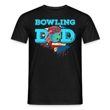 Bowling Dad Bowlingspieler Papa Bowling Männer - Männer T-Shirt - Schwarz - Vorne - AI Model Male 178 light (178cm)