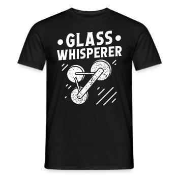 Glaser Glass Whisperer Glaserarbeiter Fensterbau - Men's T-Shirt - black - Front - AI Model Male 178 light (178cm)