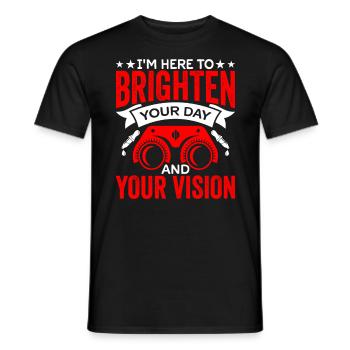 Augenarzt Erhellen Sie Ihre Sicht Optometrist - Männer T-Shirt - Schwarz - Vorne - AI Model Male 178 light (178cm)