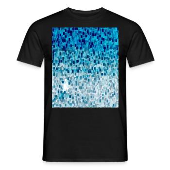 Cube Coucher de soleil 2 2 - T-shirt homme - noir - Devant - AI Model Male 178 light (178cm)