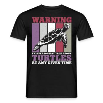 Tortue de mer Tortue Rétro Vintage - T-shirt homme - noir - Devant - AI Model Male 178 light (178cm)